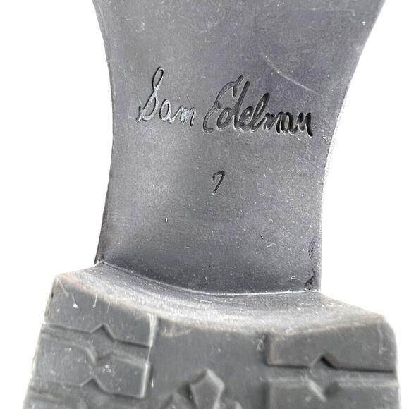 SAM EDELMAN the Hannah Lug Sole Booties in Gray Women's Size 7 - Picture 15 of 15